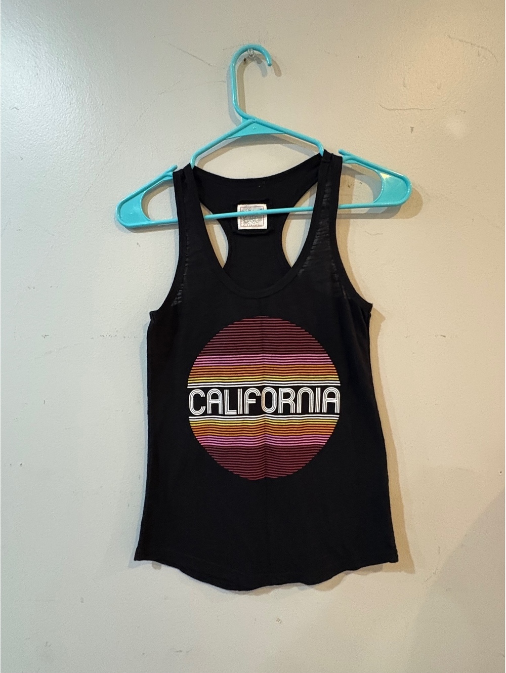 Reflex California Graphic Racerback Tank Top, Size Small